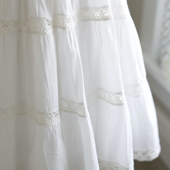 Strasburg White Dress Girls Boho Wedding Beach Portrait 6 Months RARE SIZE NWOT - Picture 7 of 8